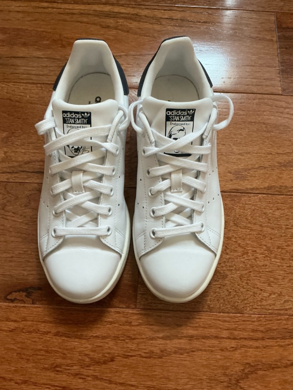 adidas Stan Smith White with Black Heel Tab Women's Sneakers